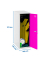 Spind SIMONLOCKER DISM SINGLE weiß, pink 8425437116636, 1 Schließfach 30,0 x 50,0 x 91,5 cm