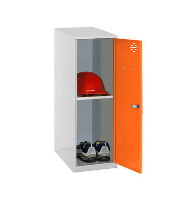 Spind SIMONLOCKER DISM grau, orange 8425437116704, 1 Schließfach 30,0 x 50,0 x 91,5 cm