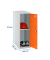 Spind SIMONLOCKER DISM grau, orange 8425437116704, 1 Schließfach 30,0 x 50,0 x 91,5 cm