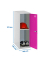 Spind SIMONLOCKER DISM grau, pink 8425437116711, 1 Schließfach 30,0 x 50,0 x 91,5 cm