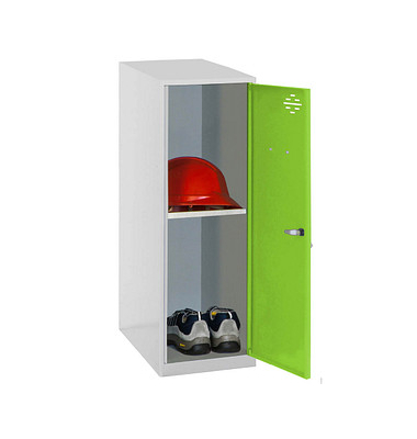 Spind SIMONLOCKER DISM grau, grün 8425437116728, 1 Schließfach 30,0 x 50,0 x 91,5 cm