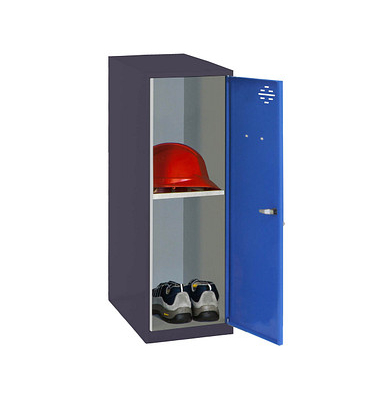 Spind SIMONLOCKER DISM anthrazit, blau 8425437116735, 1 Schließfach 30,0 x 50,0 x 91,5 cm