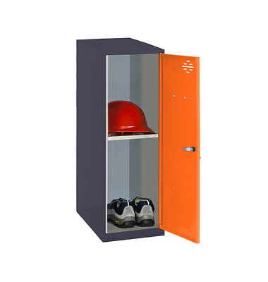 Spind SIMONLOCKER DISM anthrazit, orange 8425437116766, 1 Schließfach 30,0 x 50,0 x 91,5 cm