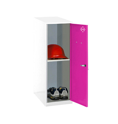 Spind SIMONLOCKER DISM weiß, pink 8425437116841, 1 Schließfach 30,0 x 50,0 x 91,5 cm