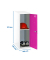 Spind SIMONLOCKER DISM weiß, pink 8425437116841, 1 Schließfach 30,0 x 50,0 x 91,5 cm