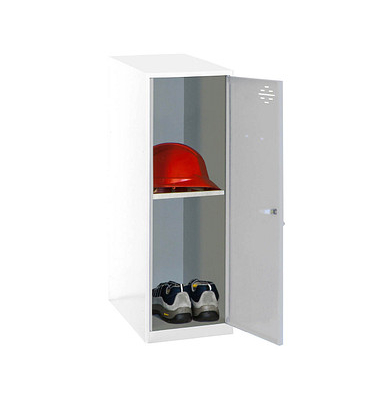Spind SIMONLOCKER DISM weiß, grau 8425437116865, 1 Schließfach 30,0 x 50,0 x 91,5 cm