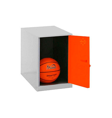 Spind SIMONLOCKER DISM grau, orange 8425437117565, 1 Schließfach 40,0 x 50,0 x 47,5 cm