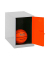 Spind SIMONLOCKER DISM grau, orange 8425437117565, 1 Schließfach 40,0 x 50,0 x 47,5 cm