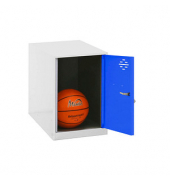 Spind SIMONLOCKER DISM weiß, blau 8425437117619, 1 Schließfach 40,0 x 50,0 x 47,5 cm