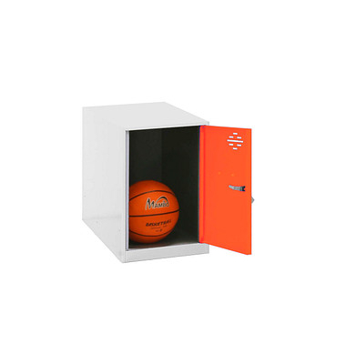 Spind SIMONLOCKER DISM weiß, orange 8425437117633, 1 Schließfach 40,0 x 50,0 x 47,5 cm