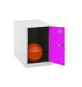 Spind SIMONLOCKER DISM weiß, pink 8425437117640, 1 Schließfach 40,0 x 50,0 x 47,5 cm