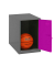 Spind SIMONLOCKER DISM anthrazit, pink 8425437117701, 1 Schließfach 40,0 x 50,0 x 47,5 cm