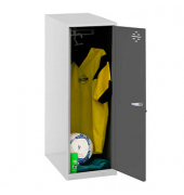 Spind SIMONLOCKER DISM SINGLE anthrazit, grau 8425437117961, 1 Schließfach 40,0 x 50,0 x 91,5 cm