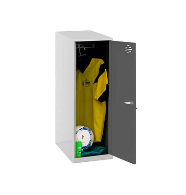 Spind SIMONLOCKER DISM SINGLE anthrazit, grau 8425437117961, 1 Schließfach 40,0 x 50,0 x 91,5 cm