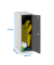 Spind SIMONLOCKER DISM SINGLE anthrazit, grau 8425437117961, 1 Schließfach 40,0 x 50,0 x 91,5 cm