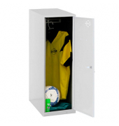 Spind SIMONLOCKER DISM SINGLE grau, weiß 8425437117985, 1 Schließfach 40,0 x 50,0 x 91,5 cm