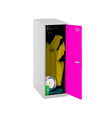 Spind SIMONLOCKER DISM SINGLE grau, pink 8425437118012, 1 Schließfach 40,0 x 50,0 x 91,5 cm