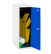 Spind SIMONLOCKER DISM SINGLE weiß, blau 8425437118036, 1 Schließfach 40,0 x 50,0 x 91,5 cm