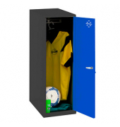 Spind SIMONLOCKER DISM SINGLE anthrazit, blau 8425437118906, 1 Schließfach 40,0 x 50,0 x 91,5 cm