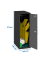 Spind SIMONLOCKER DISM SINGLE anthrazit 8425437118920, 1 Schließfach 40,0 x 50,0 x 91,5 cm