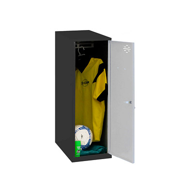 Spind SIMONLOCKER DISM SINGLE anthrazit, grau 8425437118968, 1 Schließfach 40,0 x 50,0 x 91,5 cm