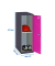 Spind SIMONLOCKER DISM anthrazit, pink 8425437119323, 1 Schließfach 40,0 x 50,0 x 91,5 cm