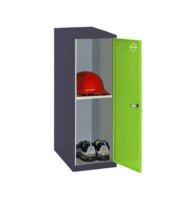 Spind SIMONLOCKER DISM anthrazit, grün 8425437119330, 1 Schließfach 40,0 x 50,0 x 91,5 cm