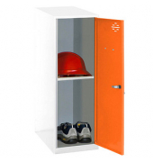 Spind SIMONLOCKER DISM weiß, orange 8425437119385, 1 Schließfach 40,0 x 50,0 x 91,5 cm