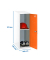 Spind SIMONLOCKER DISM weiß, orange 8425437119385, 1 Schließfach 40,0 x 50,0 x 91,5 cm