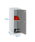 Spind SIMONLOCKER DISM grau 8425437119453, 1 Schließfach 30,0 x 50,0 x 91,5 cm