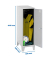 Spind SIMONLOCKER DISM SINGLE grau 8425437120237, 1 Schließfach 30,0 x 50,0 x 101,5 cm