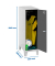 Spind SIMONLOCKER DISM anthrazit, grau 8425437120244, 1 Schließfach 30,0 x 50,0 x 101,5 cm