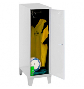 Spind SIMONLOCKER DISM SINGLE grau, weiß 8425437120268, 1 Schließfach 30,0 x 50,0 x 101,5 cm