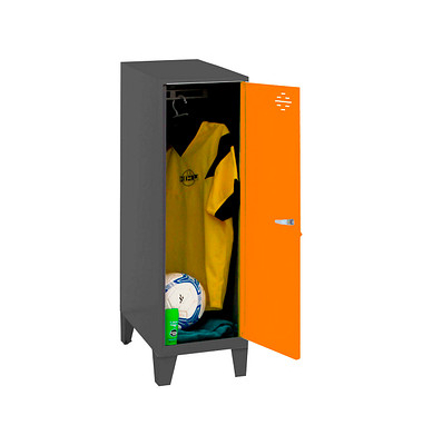 Spind SIMONLOCKER DISM anthrazit, orange 8425437120343, 1 Schließfach 30,0 x 50,0 x 101,5 cm