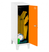Spind SIMONLOCKER DISM SINGLE weiß, orange 8425437120411, 1 Schließfach 30,0 x 50,0 x 101,5 cm