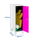 Spind SIMONLOCKER DISM SINGLE weiß, pink 8425437120428, 1 Schließfach 30,0 x 50,0 x 101,5 cm