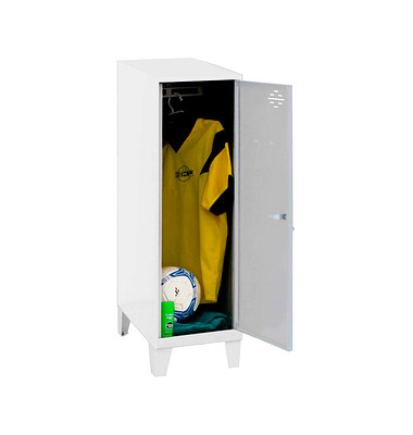 Spind SIMONLOCKER DISM weiß, grau 8425437120442, 1 Schließfach 30,0 x 50,0 x 101,5 cm