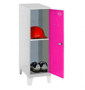 Spind SIMONLOCKER DISM SINGLE grau, pink 8425437120732, 1 Schließfach 30,0 x 50,0 x 101,5 cm
