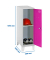 Spind SIMONLOCKER DISM SINGLE grau, pink 8425437120732, 1 Schließfach 30,0 x 50,0 x 101,5 cm