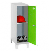 Spind SIMONLOCKER DISM SINGLE grau, grün 8425437120749, 1 Schließfach 30,0 x 50,0 x 101,5 cm