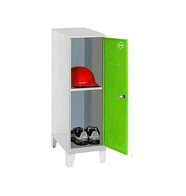 Spind SIMONLOCKER DISM SINGLE grau, grün 8425437120749, 1 Schließfach 30,0 x 50,0 x 101,5 cm