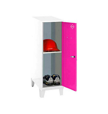 Spind SIMONLOCKER DISM weiß, pink 8425437120862, 1 Schließfach 30,0 x 50,0 x 101,5 cm