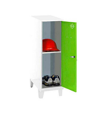 Spind SIMONLOCKER DISM weiß, grün 8425437120879, 1 Schließfach 30,0 x 50,0 x 101,5 cm