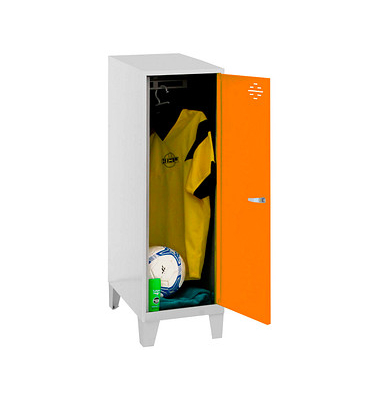 Spind SIMONLOCKER DISM grau, orange 8425437121609, 1 Schließfach 40,0 x 50,0 x 101,5 cm