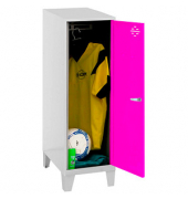 Spind SIMONLOCKER DISM grau, pink 8425437121616, 1 Schließfach 40,0 x 50,0 x 101,5 cm