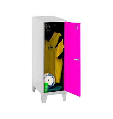 Spind SIMONLOCKER DISM grau, pink 8425437121616, 1 Schließfach 40,0 x 50,0 x 101,5 cm