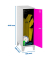 Spind SIMONLOCKER DISM grau, pink 8425437121616, 1 Schließfach 40,0 x 50,0 x 101,5 cm
