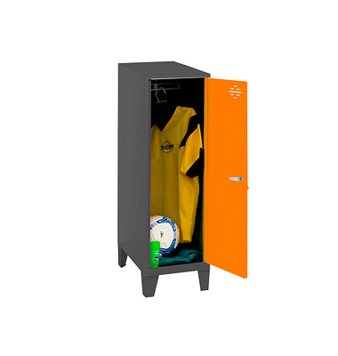 Spind SIMONLOCKER DISM anthrazit, orange 8425437121661, 1 Schließfach 40,0 x 50,0 x 101,5 cm