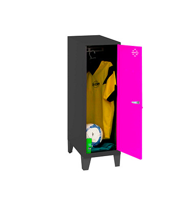 Spind SIMONLOCKER DISM anthrazit, pink 8425437121678, 1 Schließfach 40,0 x 50,0 x 101,5 cm