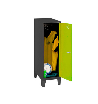 Spind SIMONLOCKER DISM anthrazit, grün 8425437121685, 1 Schließfach 40,0 x 50,0 x 101,5 cm